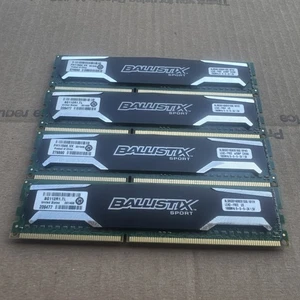 Crucial Ballistix 32GB 4X8GB DDR3 1600MHz Memory PC3-12800 (BLS8G3D1609DS1S00) - Picture 1 of 4