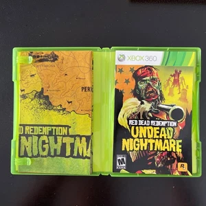 Red Dead Redemption Undead Nightmare Xbox 360 Case Manual & Map Only OHNE SPIEL - Bild 1 von 2