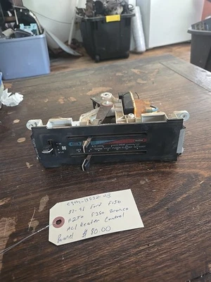 1987-1991 Ford F150 F250 F350 Bronco A/C aquecedor unidade de controle climático com mangueira fabricante de equipamento original - Imagem 1 de 4