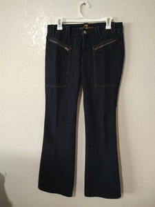 7 for all mankind Jeans Damen 27 Bootcut Reißverschlusstaschen blau  - Bild 1 von 16