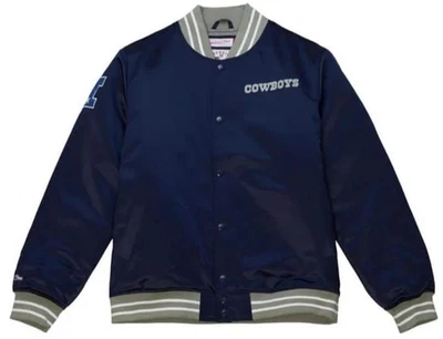 Dallas Cowboys NFL Peso Pesado Hombre Chaqueta a Presión Retro Grande Foto 1 de 2