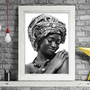 AFRICAN WOMAN - Tribal Poster Picture Print - Sizes A5 to A0 **FREE DELIVERY** - Picture 1 of 14