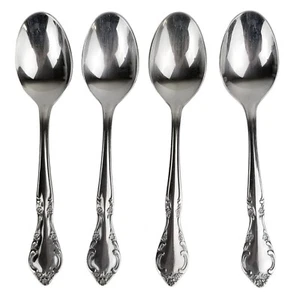 Estia Cascade Stainless Silverware Flatware 4 Teaspoons - Picture 1 of 4