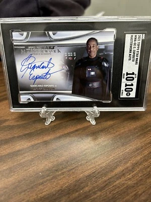 2021 Star Wars Masterwork MWA-GE Giancarlo Esposito - Moff Gideon Autograph Card - Image 1 of 3