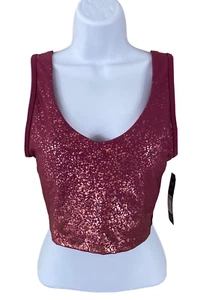 NEW Marika Mid Impact Sports Bra Violet Quartz/Rose Gold Removable Cup Pads SZ L - Picture 1 of 12