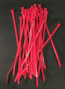 50 Pink 7 inch long Nylon Plastic Cable Wire Zip Tie Cord Strap - Picture 1 of 1