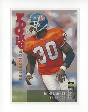 1995 Collector's Choice Update #U17 Terrell Davis RC Rookie Broncos