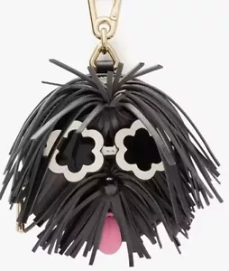 Kate Spade Shaggy Dog Leather Coin Purse Bag Charm NEW - Picture 1 of 7