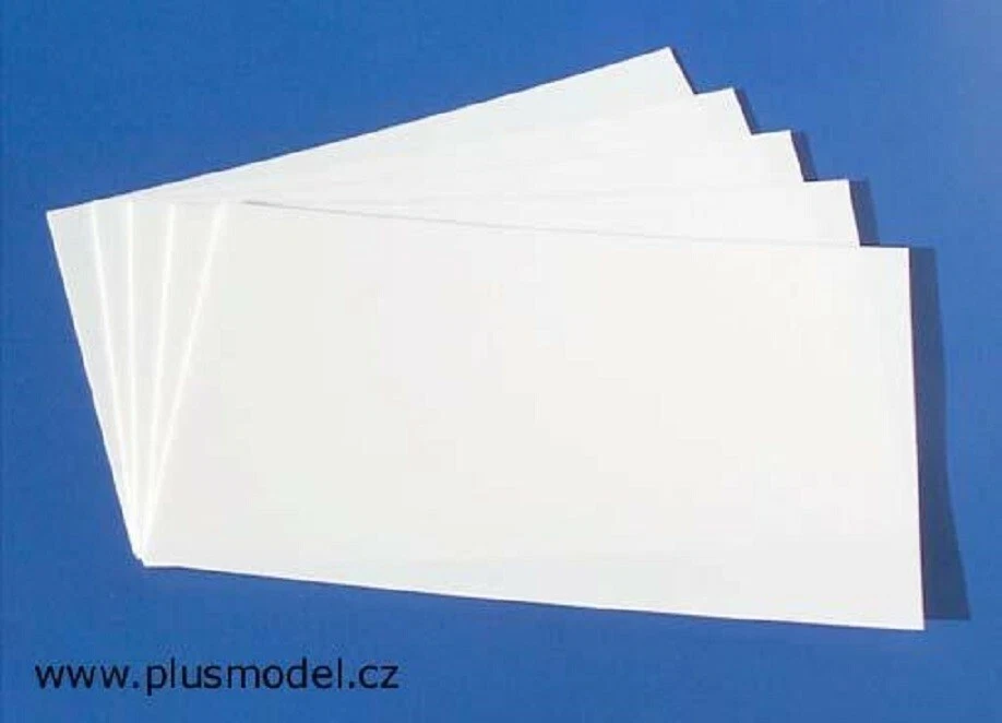 PLUS MODEL POLYSTYRENE SHEETS 110x190 mm thickness 1,5 mm  Cod.PL121 - Immagine 1 di 1