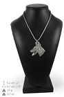 Doberman Type 2 - Necklace with A Dog An One Silver Necklace Art Dog