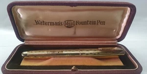 WATERMAN'S IDEAL FOUNTAIN PEN 20-30 YEARS GOLD LAMINATED NIB GOLD 14 k ORIGINAL! - Foto 1 di 11