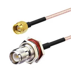 Antenna Adapter Cable SMA Male to RP TNC Female Pigtail COAX RG316 6" Wireless - Picture 1 of 4