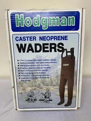 HODGMAN CASTER NEOPRENE WADERS STYLE 13493 STOCKING FOOT LARGE NEW NIB - Image 1 of 4