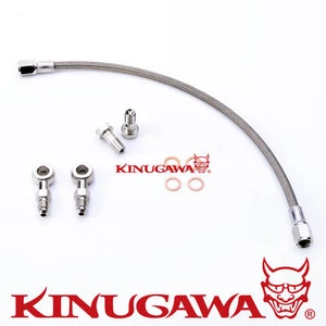 Turbo Oil Feed Line Kit for SUBARU IHI VF22 VF34 Ball Bearing w/ 1mm Restrictor - Picture 1 of 2