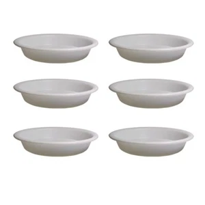 6 Pack 4.1 inch Plant Saucers Flower Pot Trays Round Plastic Planter Drip Tra... - Picture 1 of 7