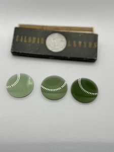 Vintage American Optical Calobar Lenses 3 Green Lenses Testing Optical - Picture 1 of 7