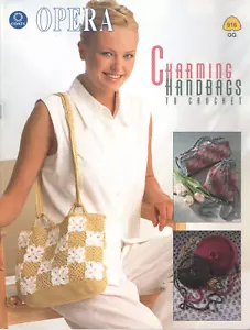 Charming Handbags to Crochet Coats Opera Pattern Book 916 - Picture 1 of 8