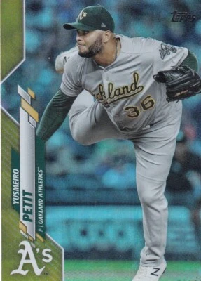 2020 Topps Update Series - #U-84 Yusmeiro Petit Oakland Athletics - Image 1 of 2