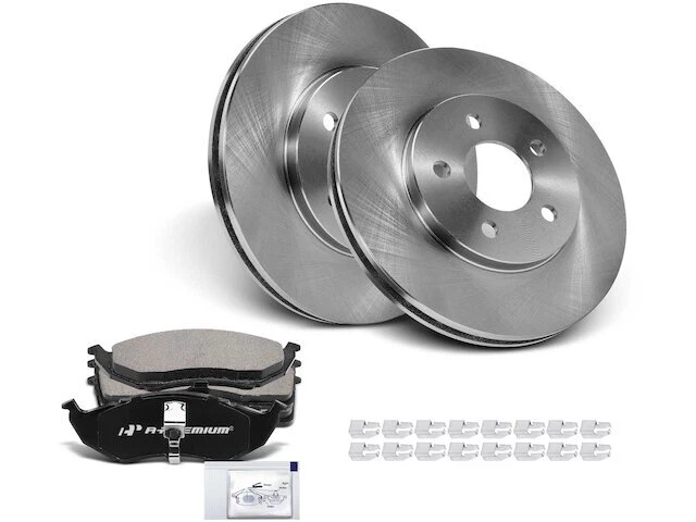 42KQ11F Front Brake Pad and Rotor Kit Fits 2000 Chrysler Grand Voyager - Imagem 1 de 1