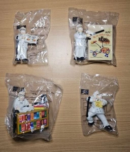 KFC Colonel Sanders – 4 figures - Kentucky Fried Chicken 1990s - New/Sealed - Picture 1 of 14