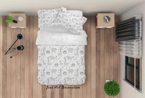 3D Animal Pattern Kids Quilt Cover Set Duvet Cover Bedding Pillowcases - Picture 1 of 6