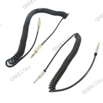 1.5m/3M 3.5mm Male to Male Jack Audio spring extension stereo Audio Cable 24H - Image 1 of 4