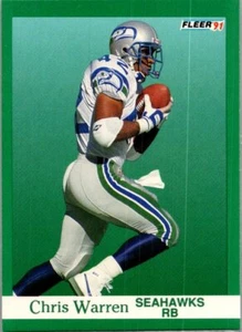 1991 Fleer #194 Chris Warren - Picture 1 of 2