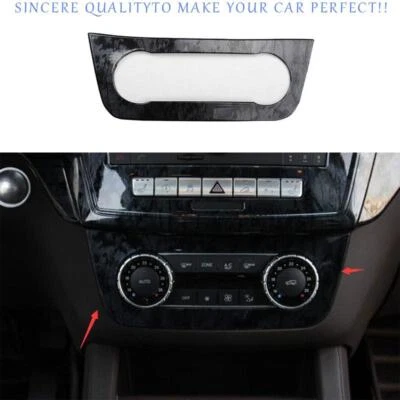Panel de interruptor de CA para consola central de grano de madera negra para Mercedes-Benz GL ML 2012-16 Foto 1 de 4
