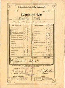 Germany, 1921, Vintage School Notice - Archbishop's Catholic Boys' School - Picture 1 of 1