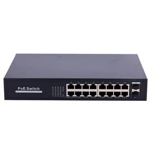 16-Port PoE Switch Safre 250W (bis 30W pro) - Afbeelding 1 van 5