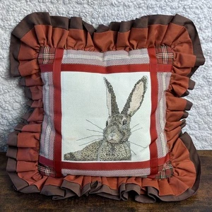 Vintage Hase Handarbeit Kreuzstich Nadelkissen 80er Grandmacore Cottagecore - Bild 1 von 11