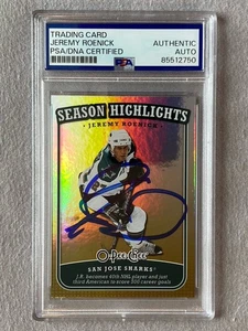 JEREMY ROENICK AUTOGRAPH 2008-09 O-PEE-CHEE SEASON HIGHLIGHTS 500 GOALS PSA SLAB - Picture 1 of 2