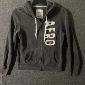 Women’s Gray & Pink Zip Hoodie Jacket Aero Aeropostale Size XL Full Zipper EUC - Picture 1 of 5