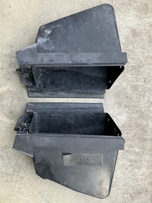 Juego 92-97 BMW K1100LT K1100 LT Negro Carenado Izquierdo y Derecho Bolsillo Caja de Almacenamiento Foto 1 de 4