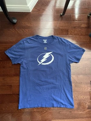 Tampa Bay Lightening Shirt Mens Large Tampa Bay Lightening Ben Bishop 30 Reebok - Image 1 of 4