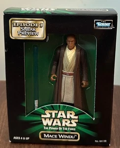 Star Wars The Power of the Force Episode 1 Sneak Preview Mace Windu Figure New - Picture 1 of 2