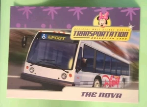WDW The Nova Bus EPCOT Minnie Mouse #2 of 25 Disney Transport Collector Card - Picture 1 of 2