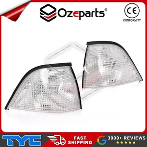 Pair LH+RH Corner Light Turn Lamp White For BMW 3 Series E36 Coupe 1991~1998 - Picture 1 of 4