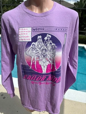 Camiseta de anime japonés Sailor Moon Pretty Guardian manga larga para hombre L grande Foto 1 de 4
