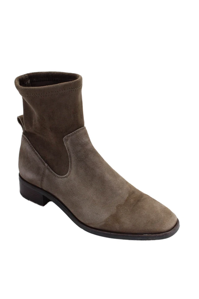 Botines pulóver forrados con textura de gamuza marrón talla 7 Louise et Cie para mujer Foto 1 de 4