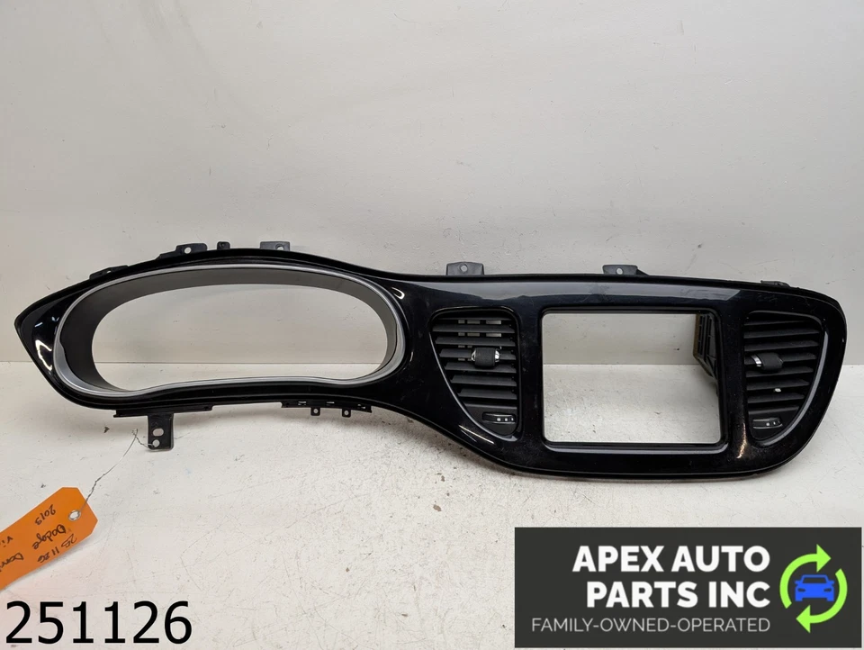 OEM 2013 Dodge Dart 1.4L SPEEDOMETER CLUSTER SCREEN DASH TRIM BEZEL PANEL — 第 1/4 张图片