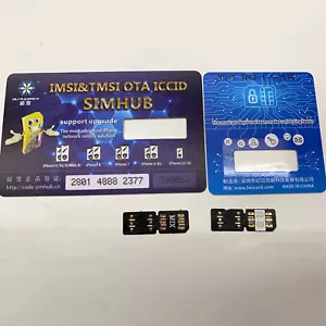 Tarjeta SIM desbloqueada IMSI TMSI OTA SIMHUB para iPhone 11 Pro Max/11Pro/11/Xs Max - Imagen 1 de 14