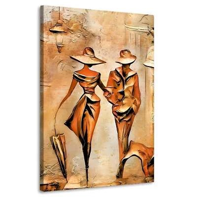 Spaziergang Couple In Love Wandbild Leinwandbild Kunstdruck XL Wanddeko - Bild 1 von 4