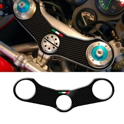 Pegatina 3D aspecto carbono triple yugo defensor para Ducati 748/916/996/998/1199/1299 Foto 1 de 4