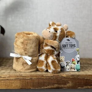 Jellycat Bashful Giraffe Soother - Giraffe Comforter Blanket Neutral Baby Gift - Imagen 1 de 8