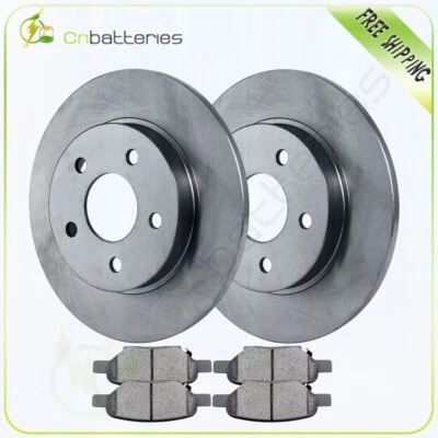 Rear Brake Pads and Rotors For 2005-2010 Chevrolet Cobalt 2.2L 06-08 Cobalt 2.4L - Image 1 of 4