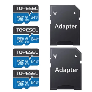 4x 64GB Micro SD Card C10 Micro SDHC Memory Card TF Card U1 For Cameras Phone - Picture 1 of 11