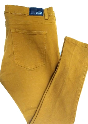 -CHAMS Premium Men's Denim Stretch Fit Size 36 Rust Colored Jeans - Image 1 of 4