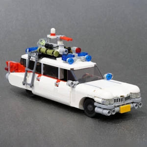 MOC Ghostbusters Ecto-1 Car Vehicles Model Toys Building Blocks 612 PCS Bricks - Picture 1 of 6