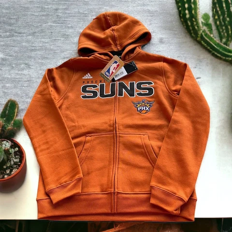 Phoenix Suns Youth Hoodie Sweatshirt Zip Up Jacket Large Adidas NBA 🌿1137 Cover